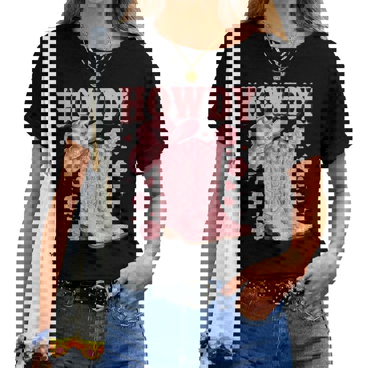 Country Girls Rodeo Woman Pink Cowgirl Howdy Women T-shirt