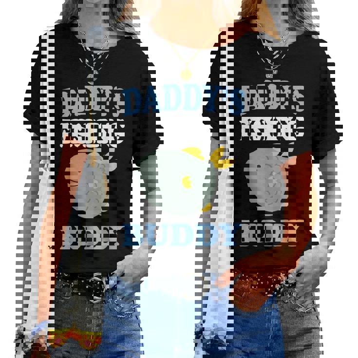 Daddy's Fishing Buddyon Daughter ギフトtシャツ レディースTシャツ