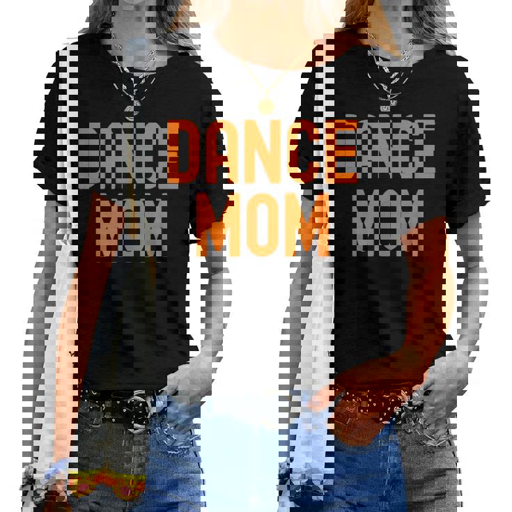 Dance Mom Orange Matching Parents レディースTシャツ