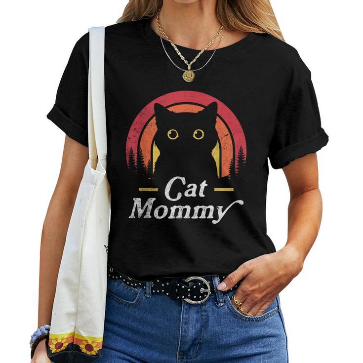 Cat Lady Mommy Cat Lovers Retro La Mejor Mamá De Gatos De La Historia Camiseta de mujer