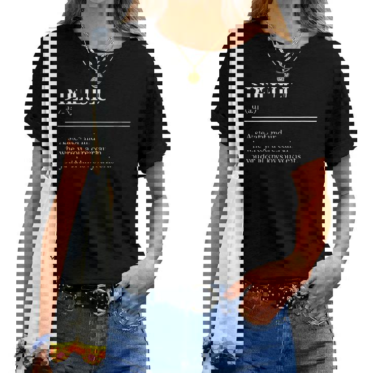 Definition Delulu Fandom Idol Meme Definition Women T-shirt