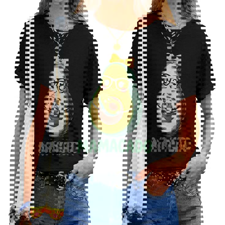 Mamacado Pregnant Avocado Mom Pun レディースTシャツ