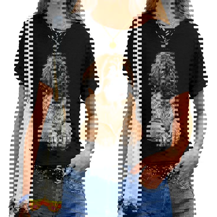 Leonberger Memoriale Per Allevatori Di Cuccioli Di Cane Mamma Papà Maglietta da donna