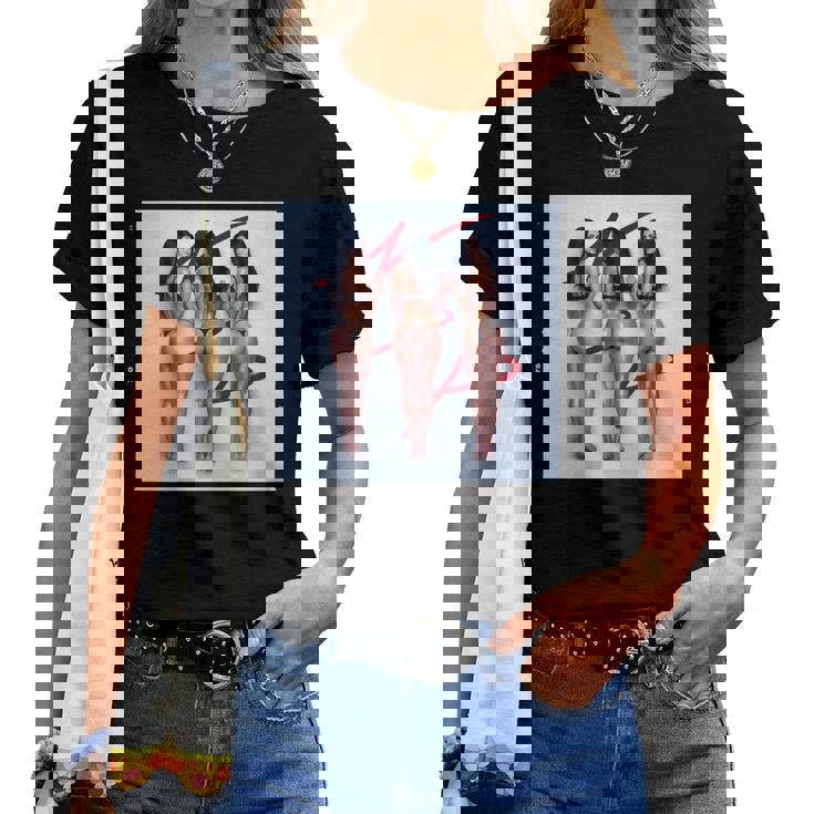 Pinup Girl 男性用 「Seeing Triple」 長袖tシャツ レディースTシャツ