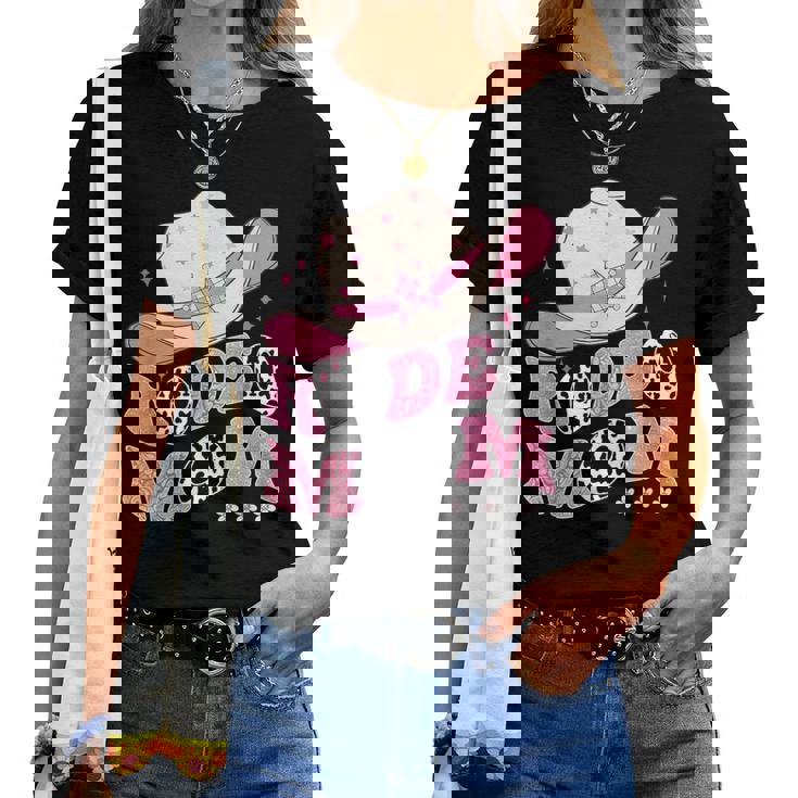 Rodeo Mom Pink Cowgirl 1St Birthday Family Matching Women T-shirt