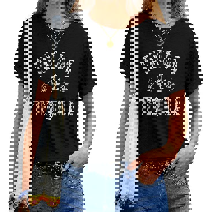 Tacos And Tequila Cinco De Mayo メンズ レディース メキシカン ドリンク レディースTシャツ