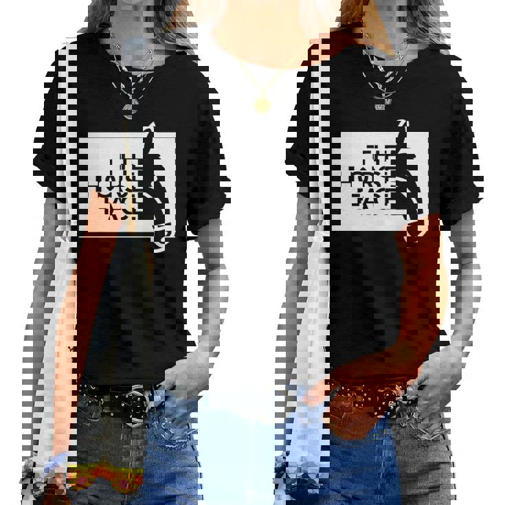 ザ・ホース・フェイス The Horse Face 午年 馬【十二支 干支】2026年 ブランド パロディ 長袖tシャツ レディースTシャツ