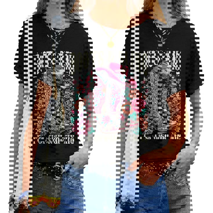 ブーツ Its Bling Cowgirl Thing Countryintage Western レディースTシャツ