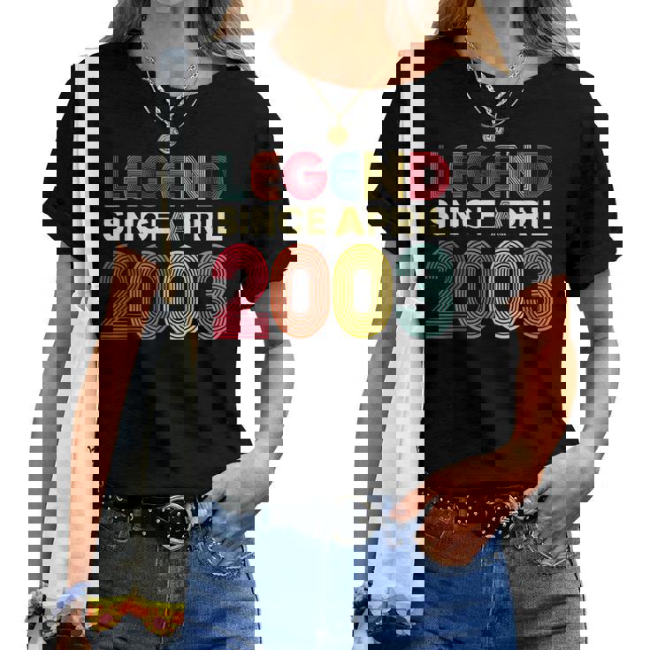 レジェンド 2003年4月 23歳の誕生日 男性 女性 23歳 レディースTシャツ