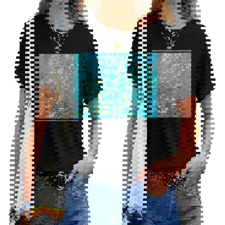 ヴィンセント・ファン・ゴッホ、アーモンドの花 レディースTシャツ