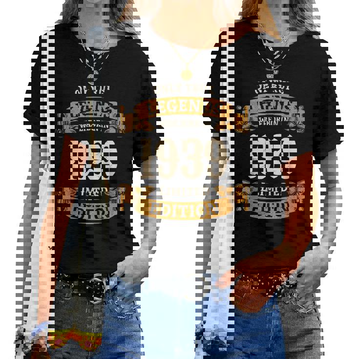 ヴィンテージ 1939 ギフト 男性 女性 長寿祝い 1939年生まれ 米寿祝い ユニークな誕生日プレゼント レディースTシャツ