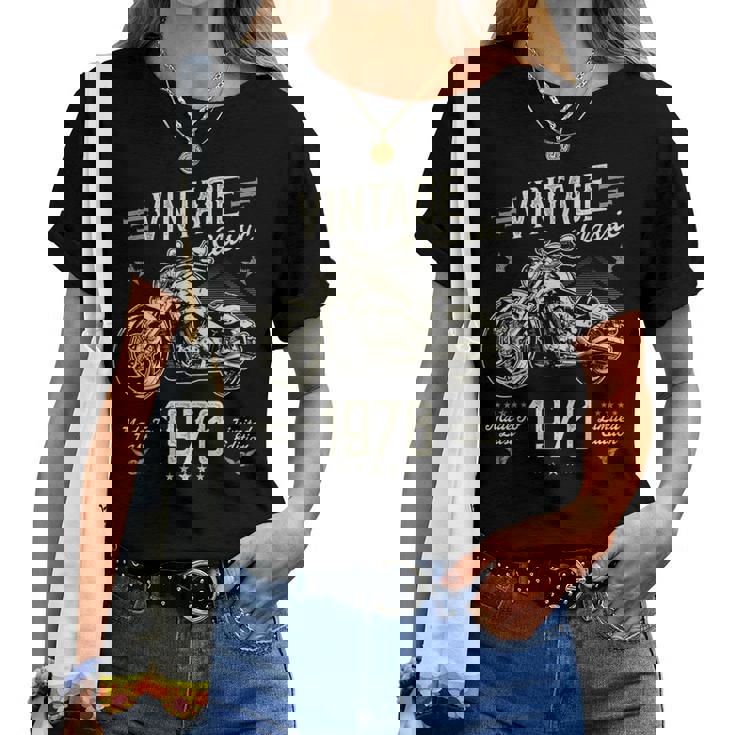 ヴィンテージ 1970 55 歳の誕生日プレゼント 男性 女性 55 歳 レディースTシャツ