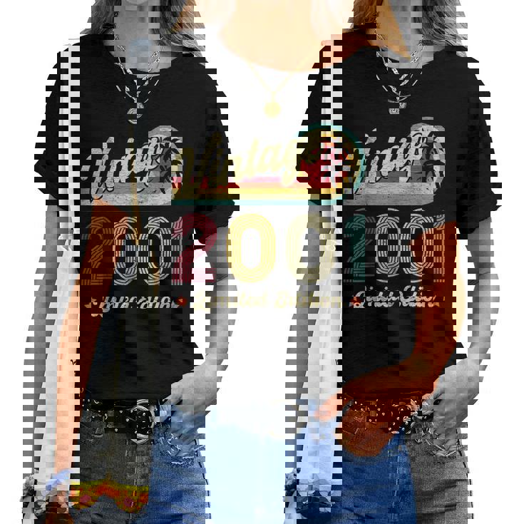 ヴィンテージ 2001 25歳の誕生日プレゼント 男性 女性 25歳 レディースTシャツ