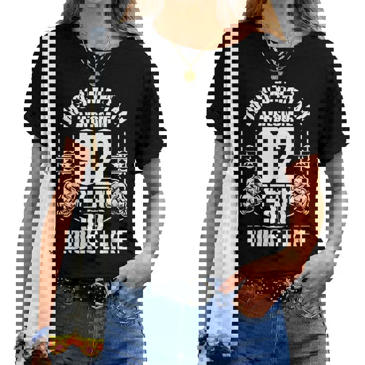 男性、女性、92歳の誕生日への92歳の誕生日プレゼント レディースTシャツ