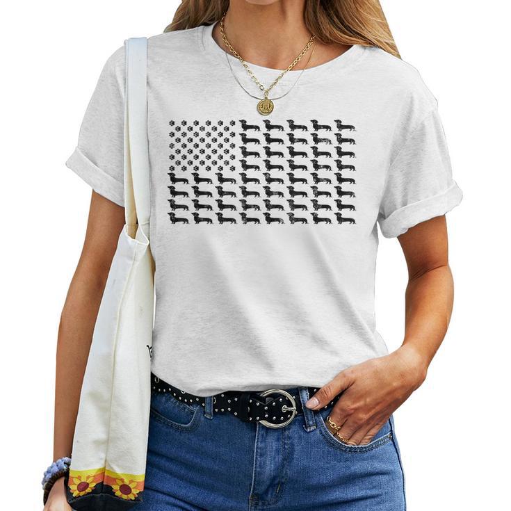 LHBNK Women's American Flag V-Neck T-Shirt - Patriotic 4th Of July Top, Short Sleeve Graphic Tee, White, Medium - View #6