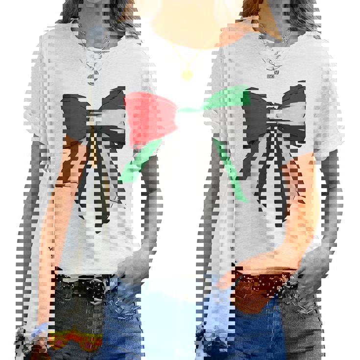 アラブ首長国連邦 首長国連邦 Uae 国旗 女の子 コケットリボン レディースTシャツ