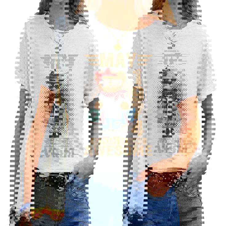 オンバック 5月52日 誕生日 男性 女性 1974年 テディベア レディースTシャツ