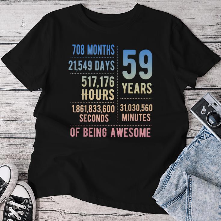 59歳の誕生日 男性 女性 面白い 59歳 レディースTシャツ 面白い贈り物