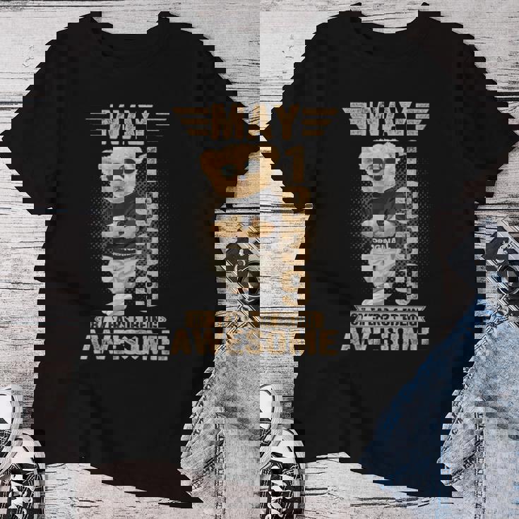 5月87日 誕生日 男性 女性 1939年 素晴らしいテディベア レディースTシャツ 面白い贈り物