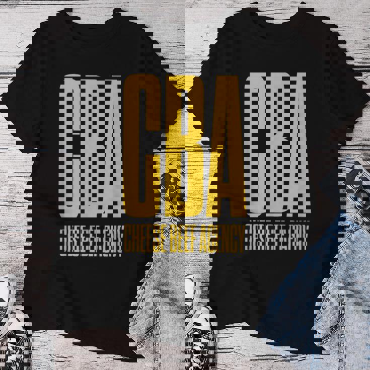 Cheese Beef Agency レディースTシャツ 面白い贈り物