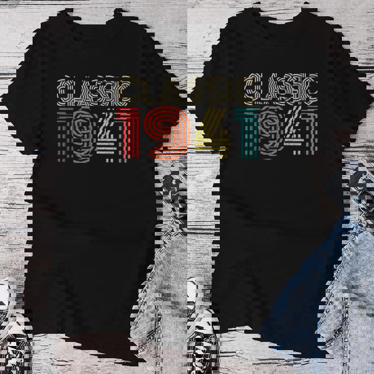 Classic 1941Intage 1941 Womenintage Year Birthday レディースTシャツ 面白い贈り物