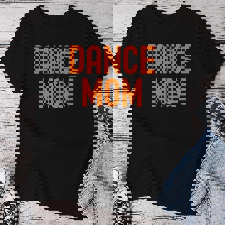 Dance Mom Orange Matching Parents レディースTシャツ 面白い贈り物