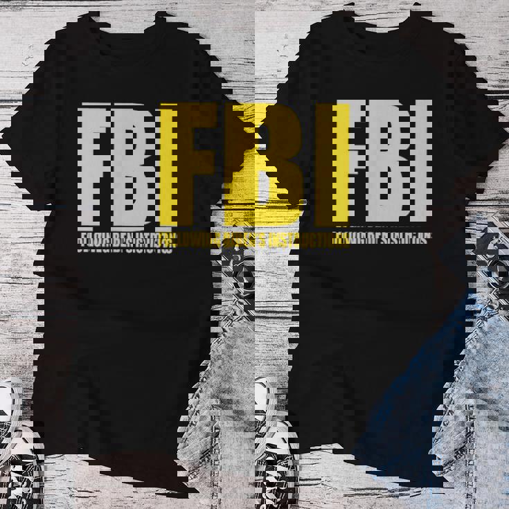 Fbi Bidenの指示に従うアパレル 面白い 男性 女性 レディースTシャツ 面白い贈り物