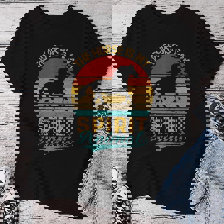 The Horse Is Mypirit アニマルシャツ entage Horse レディースTシャツ 面白い贈り物