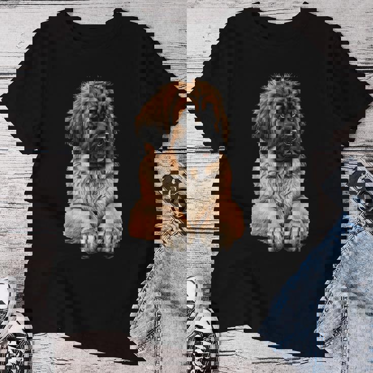 Leonberger Memoriale Per Allevatori Di Cuccioli Di Cane Mamma Papà Maglietta da donna Regalos divertidos