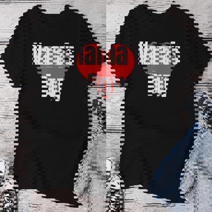 Mama's Boy おもしろグッズ服 レディースTシャツ 面白い贈り物