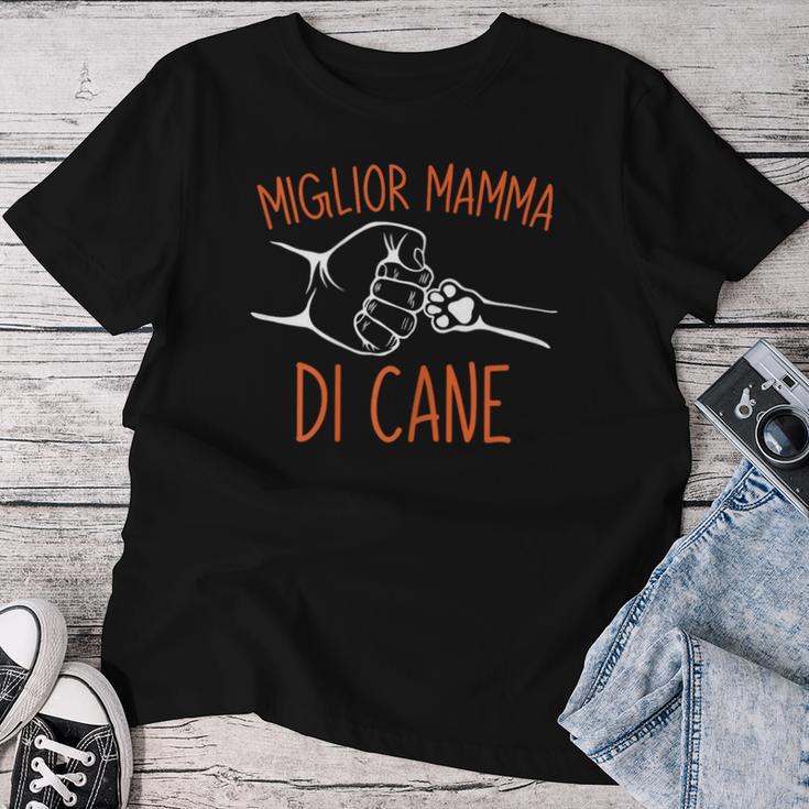 Padrona Di Cane Miglior Mamma Di Cane Cani Festa Della Mamma Maglietta da donna Regalos divertidos
