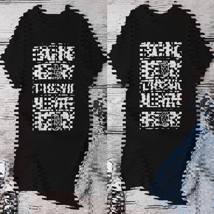 History Teacher Appreciation Teachingocialtudies レディースTシャツ 面白い贈り物