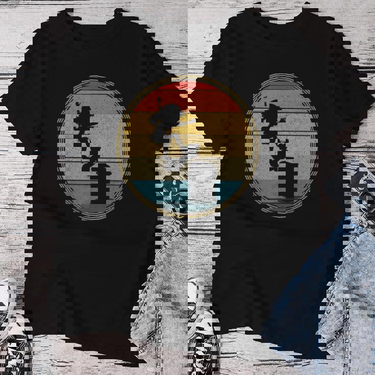 スケーター 女の子 ヴィンテージ レトロ スケートボード スケートボード キッズ レディースTシャツ 面白い贈り物