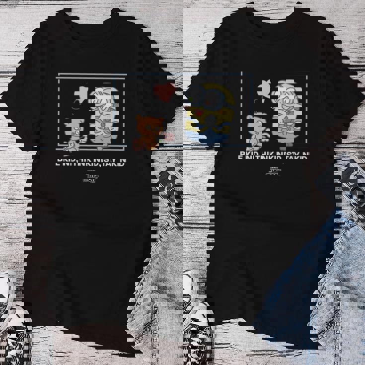 ミニオンズ ボブ&ティム Be Kind Think Kindtay Kind 長袖tシャツ レディースTシャツ 面白い贈り物