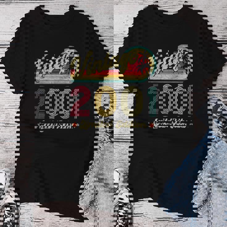 ヴィンテージ 2001 25歳の誕生日プレゼント 男性 女性 25歳 レディースTシャツ 面白い贈り物