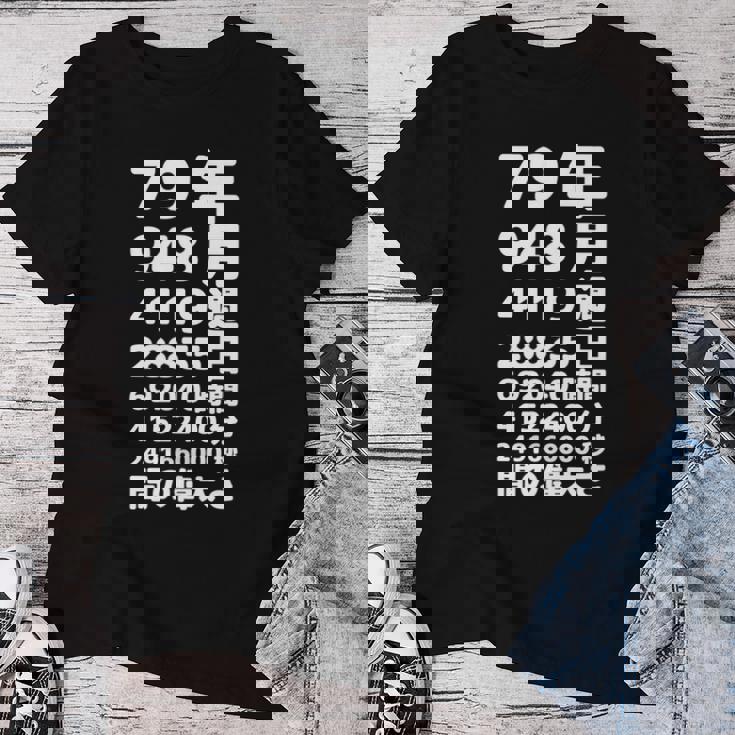 面白い79歳の誕生日の古いメーター 面白い79歳のギフト 女性 男性 面白い電卓 79歳の誕生日のギフト 長袖tシャツ レディースTシャツ 面白い贈り物