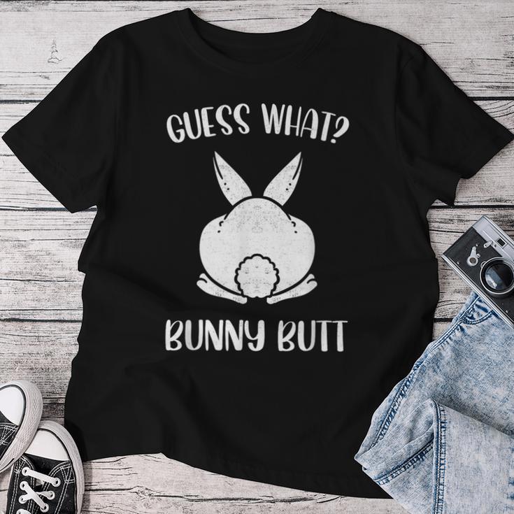 面白いイースタージョークguess What Bunny Butt メンズ レディース レディースTシャツ 面白い贈り物