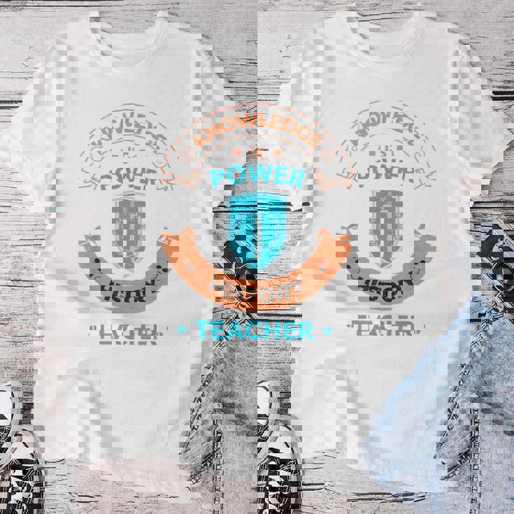 History Teacher 学校 歴史 先生 先生 レディースTシャツ 面白い贈り物