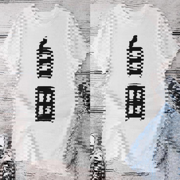 【白田】苗字 名字 名入れ 家族お揃い 女性 男性 子供 面白い 名前 おもしろ 服 ギャグ ネタ ウケ狙い レディースTシャツ 面白い贈り物