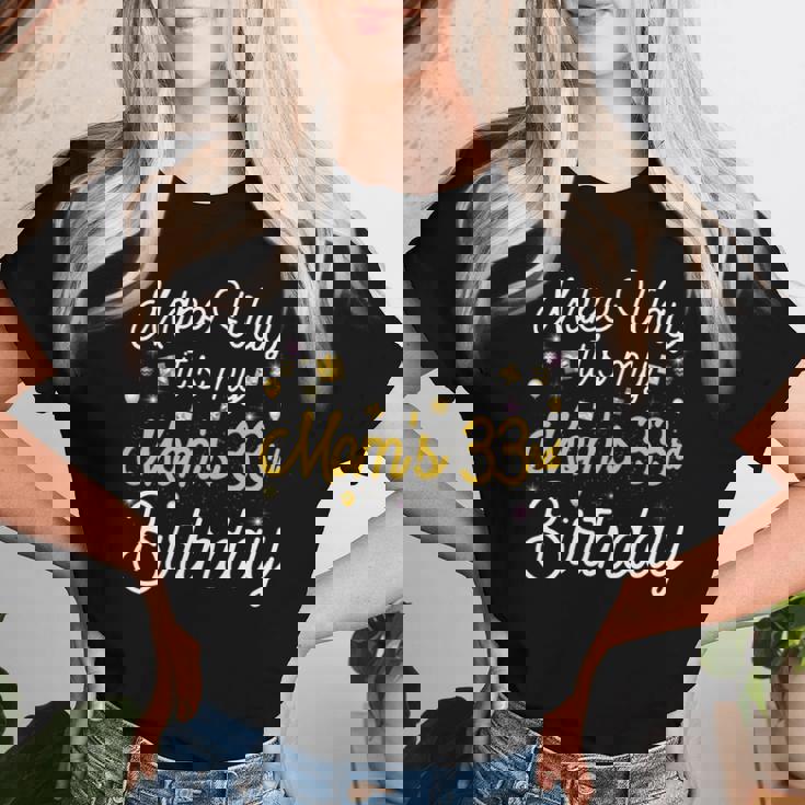 33 歳 母の誕生日 It's My Mom's 33Rd Birthday 長袖tシャツ レディースTシャツ 彼女への贈り物