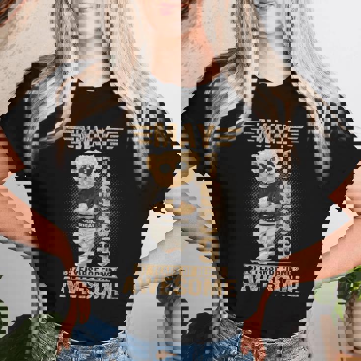 5月87日 誕生日 男性 女性 1939年 素晴らしいテディベア レディースTシャツ 彼女への贈り物