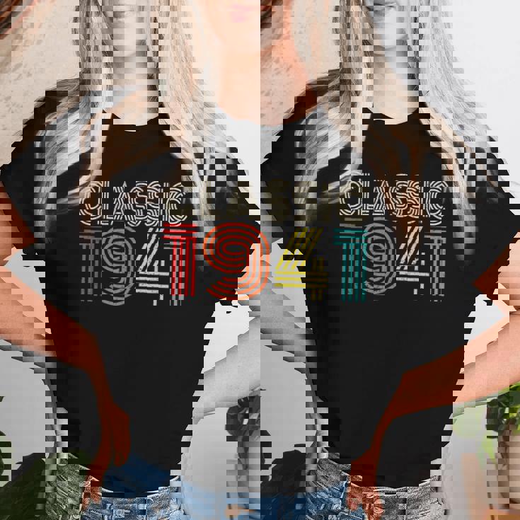 Classic 1941Intage 1941 Womenintage Year Birthday レディースTシャツ 彼女への贈り物