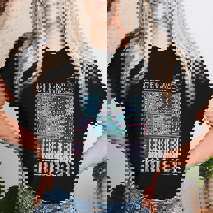 Coffee And Modular アナログシンセサイザー 波形シンセ レディースTシャツ 彼女への贈り物
