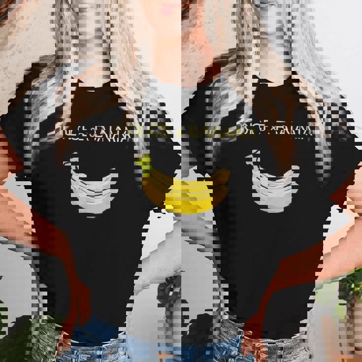 Dolce And Banana ファニーキュートグラフィックデザインバナナtシャツ レディースTシャツ 彼女への贈り物
