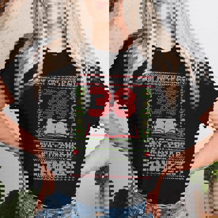 Dont Worry First 38 Years Teaching Are Hard Teacher 長袖tシャツ レディースTシャツ 彼女への贈り物