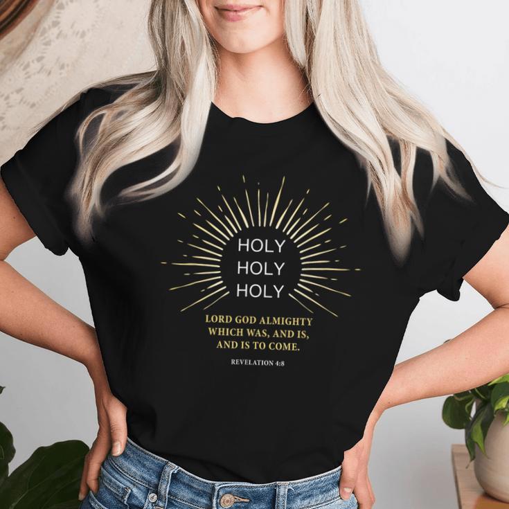 Holy Holy Holy Lord God Almighty – Christian Faitherse レディースTシャツ 彼女への贈り物