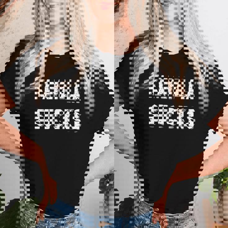 Kamalaucks Kamala Harrisucks And Women レディースTシャツ 彼女への贈り物