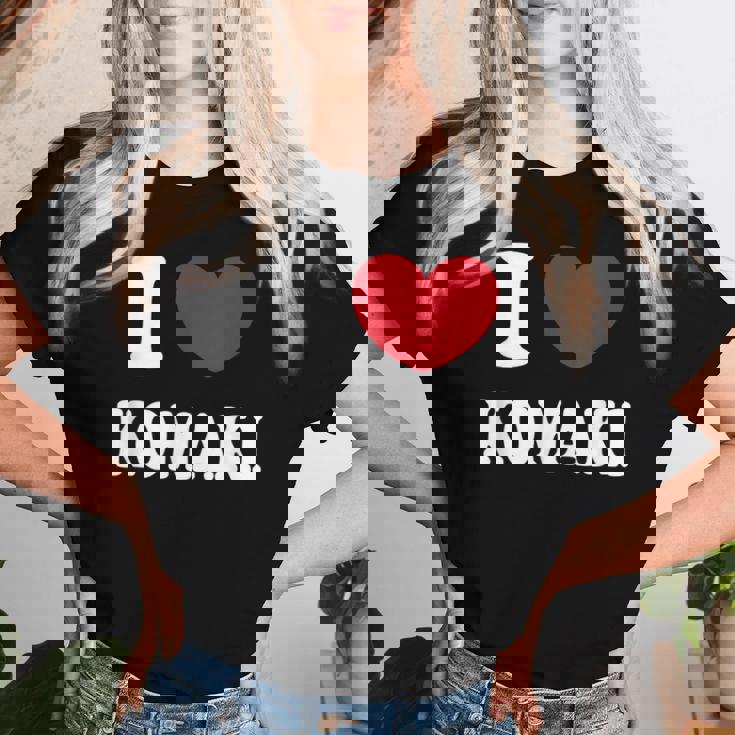 I Love Komaki アイラブ小牧 レディースTシャツ 彼女への贈り物