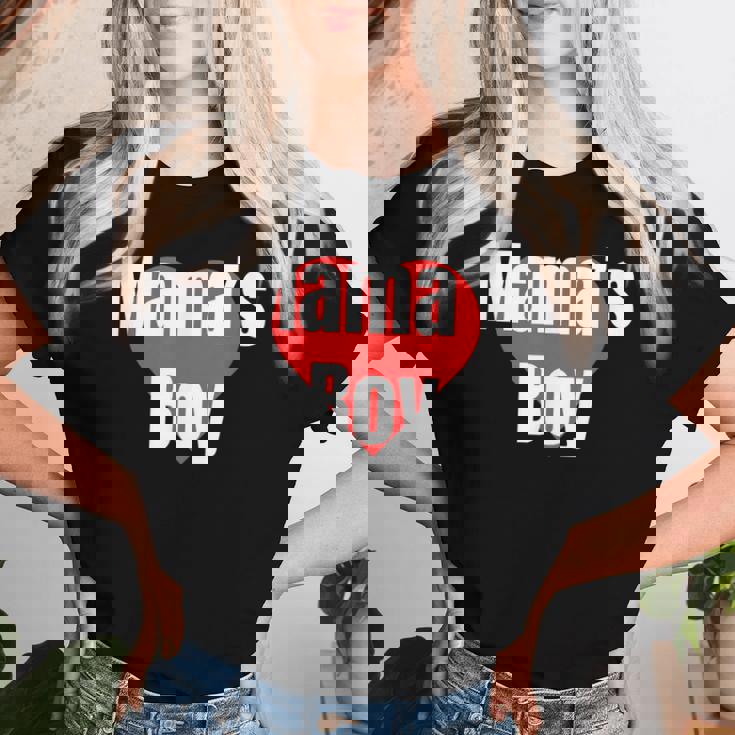 Mama's Boy おもしろグッズ服 レディースTシャツ 彼女への贈り物