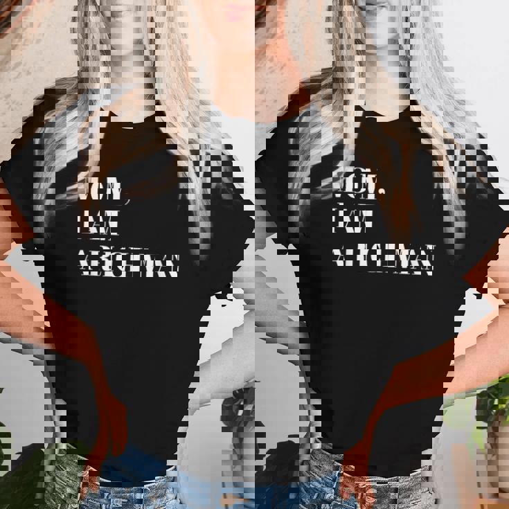 Mom I Am A Rich Man I Am The Boss Man Top Entrepreneur レディースTシャツ 彼女への贈り物